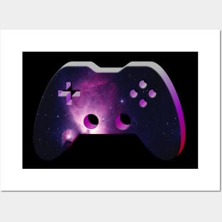 Nebula Cosmic Stars - Gamepad - Gaming Gamer - Controller - Video Game Lover - Graphic Console PC Game Posters and Art